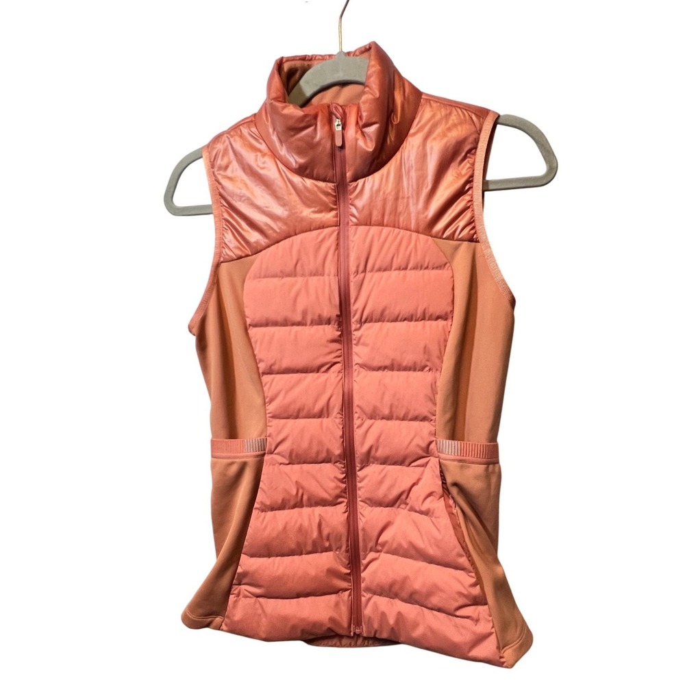 lululemon athletica coral-pink insulated vest